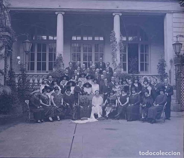 Fotografia antiga: GRAN BODA. Espectacular y curiosa foto de boda. c. 1925