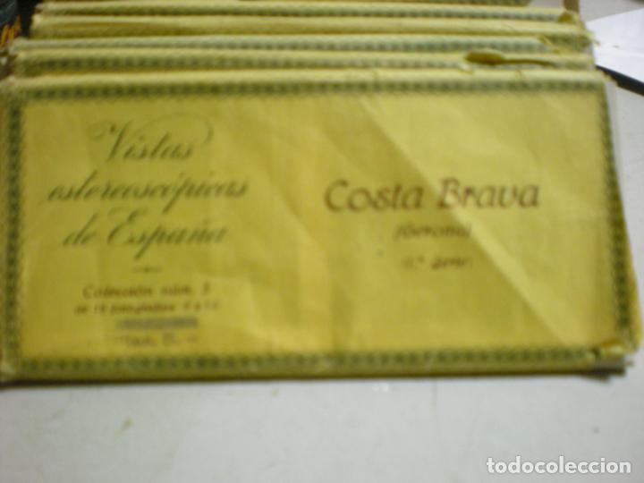 Fotografia antica: PAQUETE VISTAS ESTEREOSC&Oacute;PICAS DE LA COSTA BRAVA