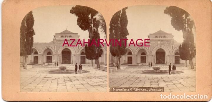 Fotografia antica: ANTIGUA FOTOGRAFIA ESTEROSCOPICA, JERUSALEN, MEZQUITA EL-AKSA