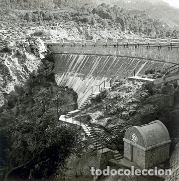 Fotografia antiga: CHERA PANTANO DE BUSEROS  CRISTAL ESTEREOSCOPICO POSITIVO