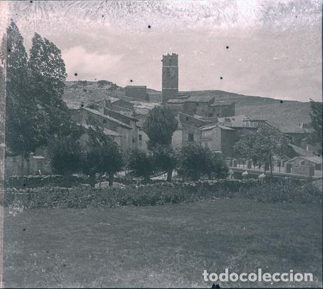 Antique Photography: VILLAROYA DE LOS PINOS TERUEL NEGATIVO ESTEROSCOPICO CELULOIDE