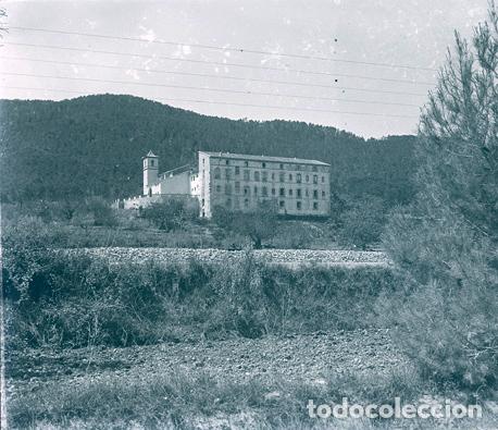 Fotograf&iacute;a antigua: CARCAIXENT CONVENT AIGUES VIVES NEGATIVO ESTEREOSCOPICO CELULOIDE
