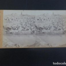 Fotografía antigua: TOLEDO VISTA DE LA CIUDAD VISTA ESTEREOSCOPICA ALBUMINA ERNEST LAMY FOTOGRAFO HACIA 1865