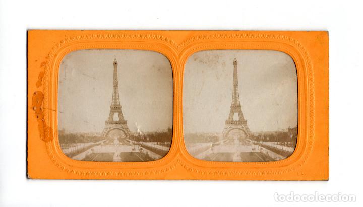 Fotograf&iacute;a antigua: PARIS.- TORRE EIFFEL. COLOR. - Foto 1