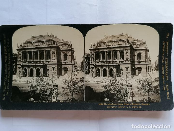 Antique Photography: FOTOGRAFIA ESTEREOSCOPICA, EL HERMOSO TEATRO DE LA OPERA DE BUDAPEST, HUNGRIA, A&Ntilde;O 1903