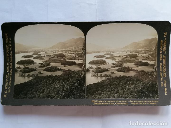 Fotografia antica: FOTOGRAFIA ESTEREOSCOPICA, LAGO HERMOSO DE INGLATERRA, A&Ntilde;O 1903, RARA