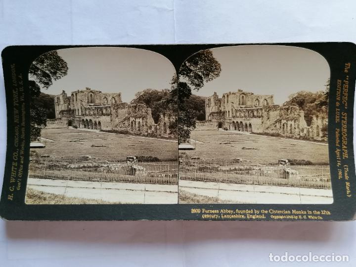 Fotografia antica: FOTOGRAFIA ESTEREOSCOPICA, ABAD&Iacute;A DE FURNESS, FUNDADA POR LA CISTERCIA, A&Ntilde;O 1903, RARA