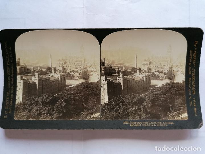 Fotografia antica: FOTOGRAFIA ESTEREOSCOPICA, EDIMBURGO DE CALTON HILL ESCOCIA , A&Ntilde;O 1903