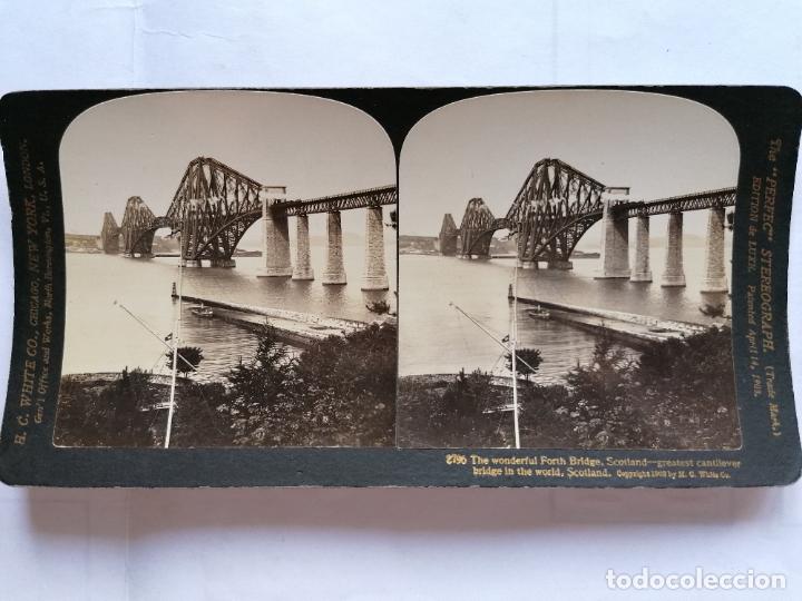 Antique Photography: FOTOGRAFIA ESTEREOSCOPICA,EL MARAVILLOSO PUENTE FORTH, ESCOCIA , A&Ntilde;O 1903