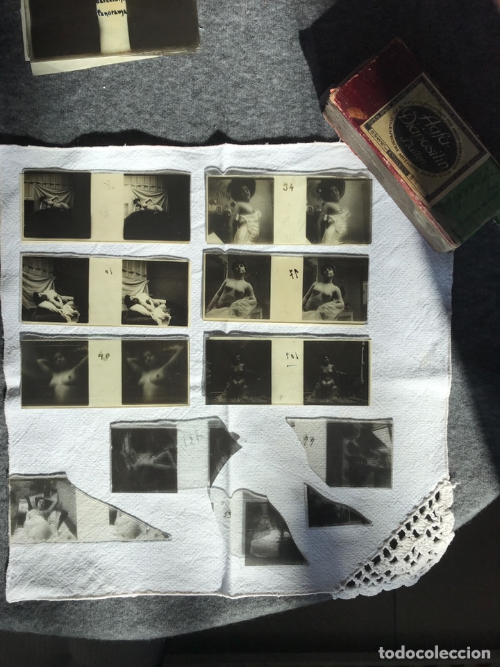 Fotografia antica: Fotos est&eacute;reo. Desnudos. Er&oacute;ticas. Cristal