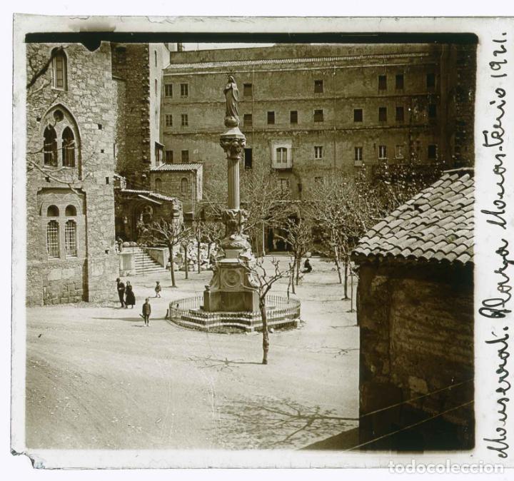 Photographie ancienne: MONTSERRAT. Plaza del monasterio. 1921