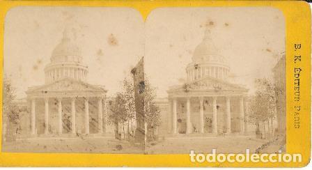 Photographie ancienne: FOTOGRAFIA ESTEREOSCOPICA PARIS PANTEON SIGLO XVIII. SOBRE 1870 - P-ESTEO-229