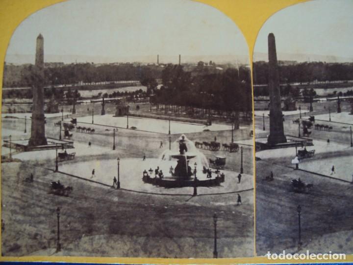 Antique Photography: (ES-200827)FOTOGRAFIA ESTEREOSCOPICA DE PARIS-PLAZA DE LA CONCORDIA