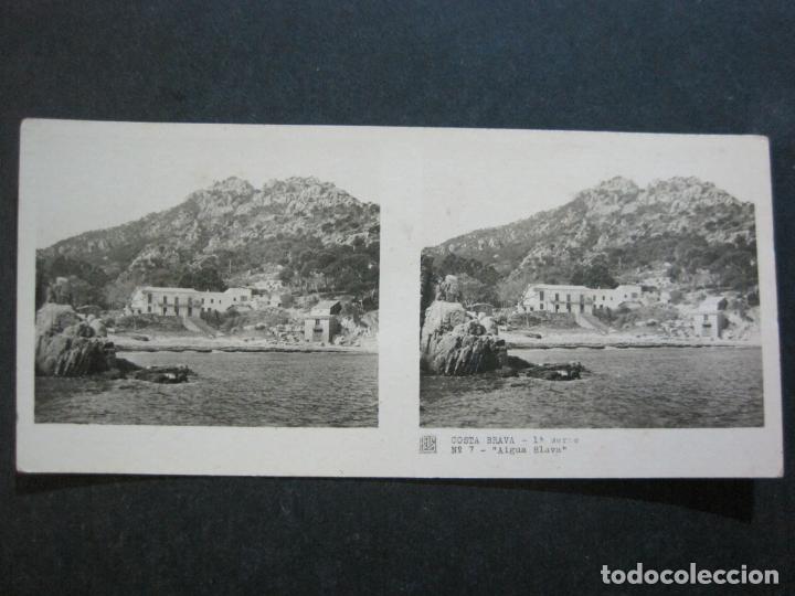 Photographie ancienne: AIGUA BLAVA-RELLEV N&ordm; 7-FOTO ESTEREOSCOPICA-VER FOTOS-(74.123)