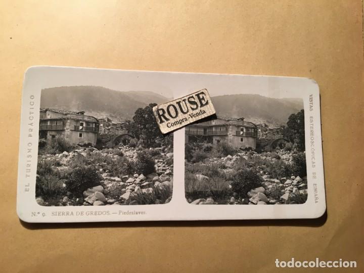 Fotograf&iacute;a antigua: ANTIGUA FOTOGRAFIA ESTEREOSCOPICA - PIEDRALAVES - DETALLE DEL PUEBLO N&ordm; 9 SIERRA DE GREDOS
