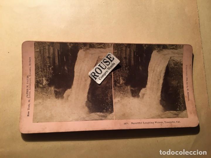 Photographie ancienne: ANTIGUA FOTOGRAFIA ESTEREOSCOPICA - 9271 BEAUTIFUL LAUGHING WATERS, YOSEMITE CAL.