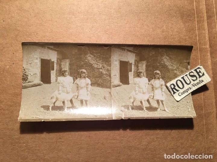 Fotografia antica: ANTIGUA FOTOGRAFIA ESTERESCOPICA - 13X6 CM.