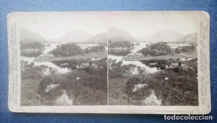 Antique Photography: 1901 FOTO ESTEREOSC&Oacute;PICA - ISLAS Y LAGO de KILLARNEY - IRELAND 1901.
