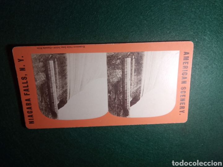 Fotografia antiga: Niagara. Horseshoe Falls from below - Canada Side