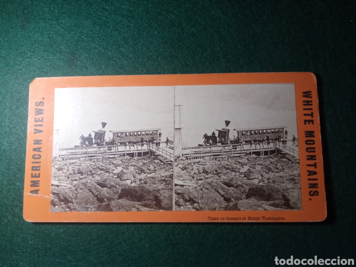 Fotografia antica: Train on Summit of Mount Washington
