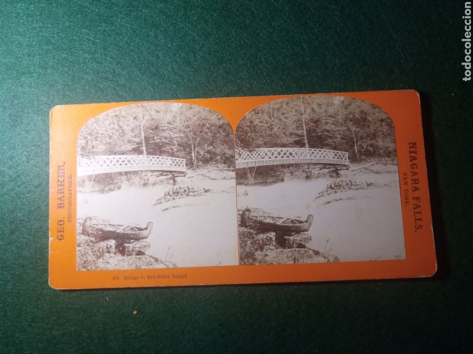 Fotografia antica: Niagara. Bridge to 2nd Sister Island