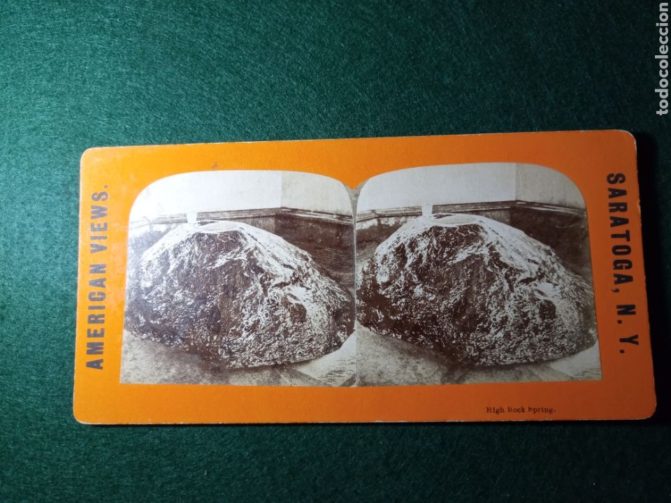 Fotografia antiga: High Rock Spring.Saratoga New York.