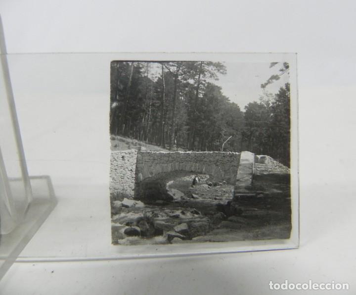 Photographie ancienne: FOTOGRAFIA ESTEREOSCOPICA ESPA&Ntilde;OLA, REALIZADA EN CRISTAL, PUENTE ROMANO, NO LOCALIZADA, MIDE 10,5 X