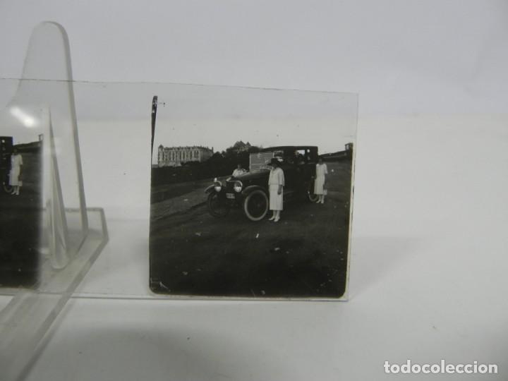 Photographie ancienne: FOTOGRAFIA ESTEREOSCOPICA NO LOCALIZADA, AUTOMOVIL, REALIZADA EN CRISTAL, MIDE 10,5 X 4,5 CMS
