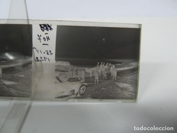 Antique Photography: FOTOGRAFIA ESTEREOSCOPICA NO LOCALIZADA, CONVOY MILITAR, 1922, REALIZADA EN CRISTAL, NEGATIVO, MIDE