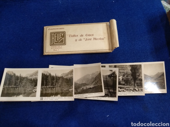 Fotografia antica: Valles de espot y de Sant nicolau, 15 fotograf&iacute;as estereosc&oacute;picas, colecci&oacute;n n&deg;6