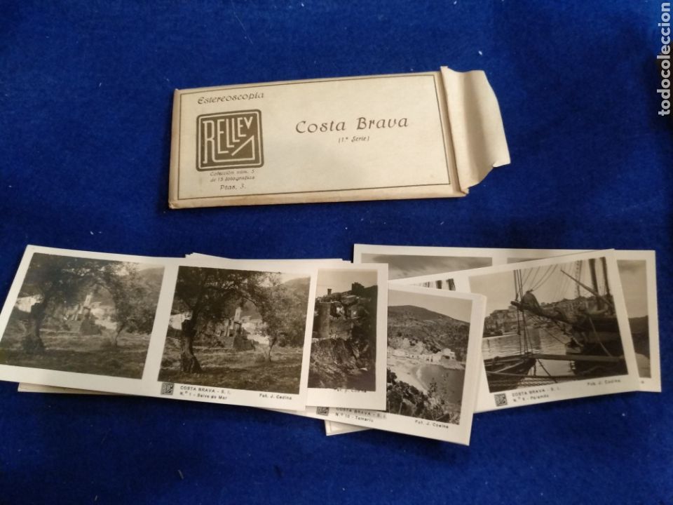Fotografia antica: Costa Brava, 15 fotograf&iacute;as estereosc&oacute;picas, colecci&oacute;n n&deg;5