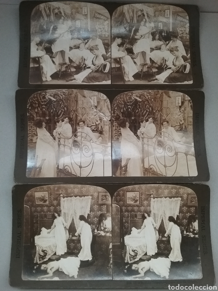Fotograf&iacute;a antigua: Lote de 3 fotograf&iacute;as estereosc&oacute;picas. Imperial Series . N 5488, 5430, 5456.