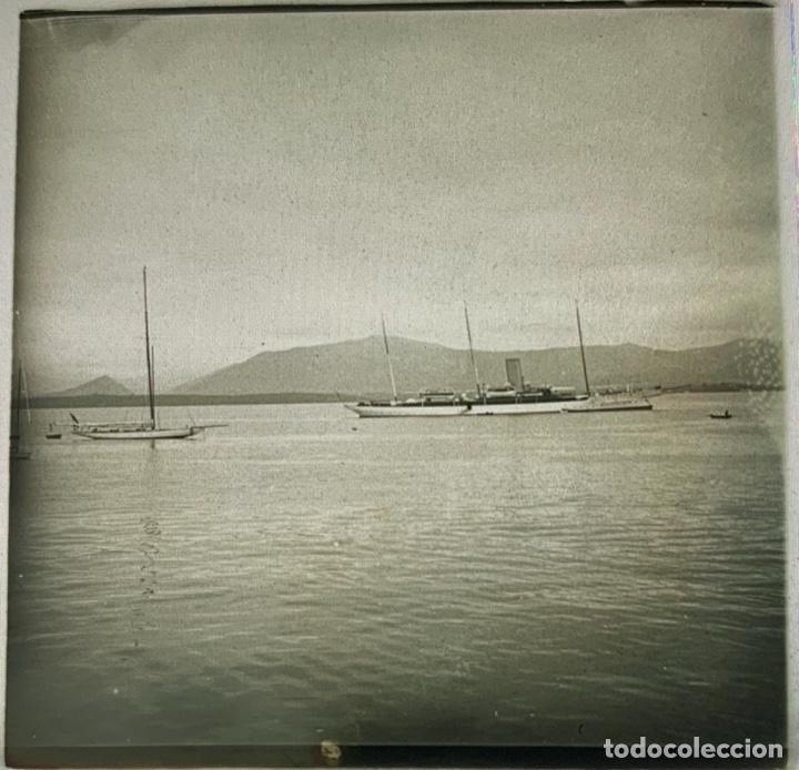 Fotografia antiga: FOTOGRAF&Iacute;A ESTEREOSC&Oacute;PICA CRISTAL - MARINA - YATE DE LA ARMADA EL GIRALDA- YATE REAL DE ALFONSO XIII