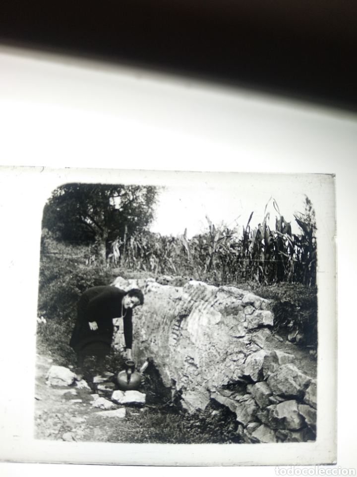 Fotografía antigua: 2 Placas estereoscópica cristal en positivo pueblo de España a identificar. Sobre 1930-40 - Foto 4 - 247634845