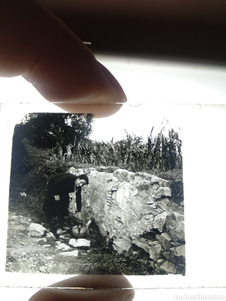 Fotografía antigua: 2 Placas estereoscópica cristal en positivo pueblo de España a identificar. Sobre 1930-40 - Foto 5 - 247634845