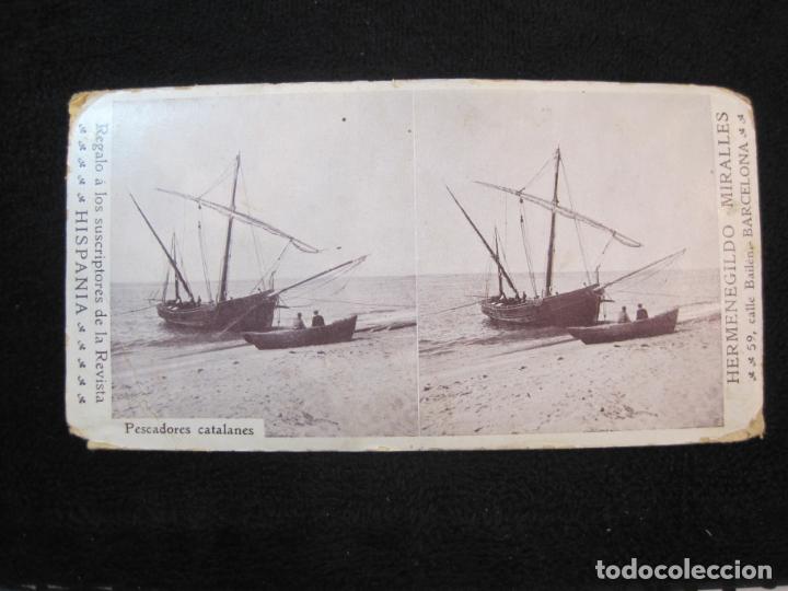 Fotografia antiga: PESCADORES CATALANES-REVISTA HISPANIA-HERMENEGILDO MIRALLES-FOTOGRAFIA ANTIGUA-VER FOTOS-(K-2244)