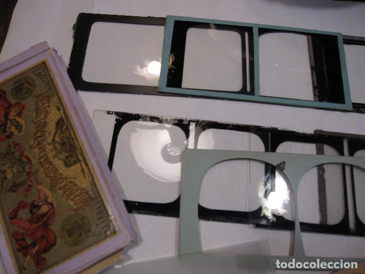 Alte Fotografie: CONJUNTO DE CRISTALES Y CARTONES PARA REALIZAR ESTEREOSCOPICAS.