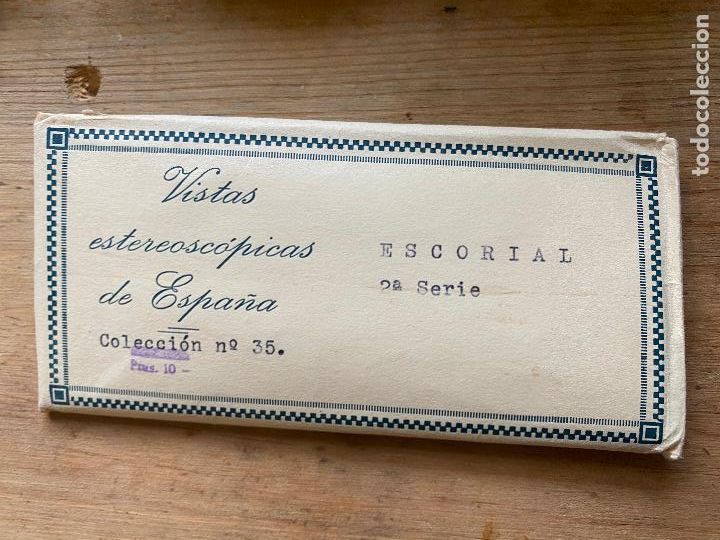Fotograf&iacute;a antigua: 15 vistas estereosc&oacute;picas ESPA&Ntilde;A ESCORIAL 2 SERIE NUM 35