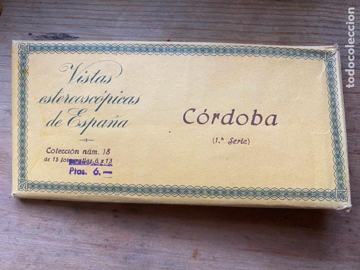 Fotograf&iacute;a antigua: 15 vistas estereosc&oacute;picas ESPA&Ntilde;A CORDOBA 1 SERIE NUM 18