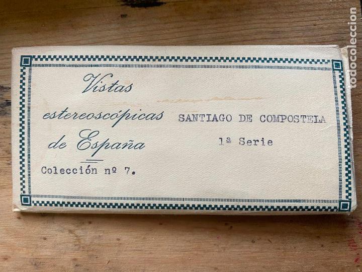 Fotografia antica: 15 vistas estereosc&oacute;picas ESPA&Ntilde;A CA SANTIAGO COMPOSTELA NUM 7 SERIE 1