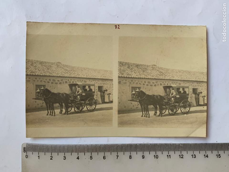 Antique Photography: FOTO ESTEREOSCOPICA. SE&Ntilde;ORITOS VIAJANDO EN LA TARTANA. FOT&Oacute;GRAFO?. COMIENZOS S. XX.