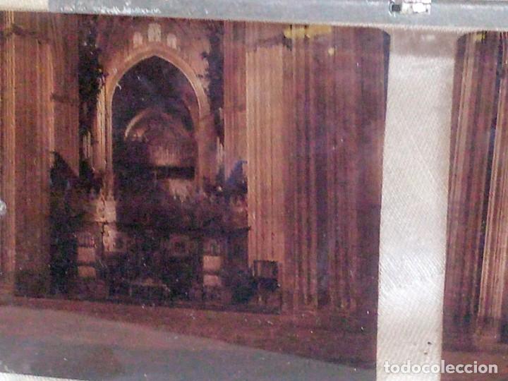 Photographie ancienne: ~~~~ ESTEREOSC&Oacute;PICA SEPIA CRISTAL, ALTAR CATEDRAL DE SEVILLA, BUEN ESTADO, MIDE 13 X 6 CM.~~~~