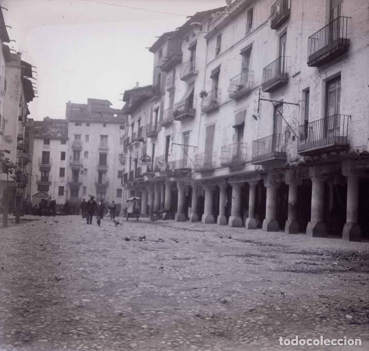 Photographie ancienne: PUEBLO. Calle porticada. Preciosa imagen. c.1930. Lugar sin identificar