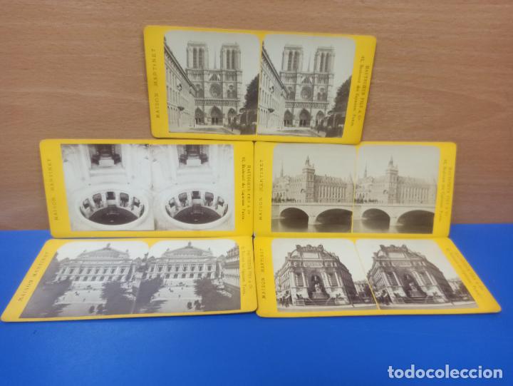 Photographie ancienne: LOTE 5 FOTOGRAFIAS ESTEREOSCOPICAS - PARIS - MAISON MARTINET - HAUTECOEUR FILS & CIE