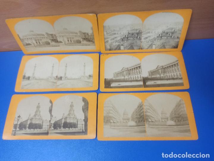 Photographie ancienne: LOTE 6 FOTOGRAFIAS ESTEREOSCOPICAS - PARIS