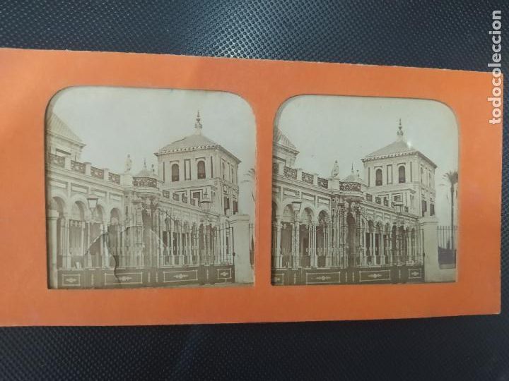 Antique Photography: ANTIGUA FOTOGRAFIA ESTEREOSCOPICA PALACIO SAN TELMO SEVILLA