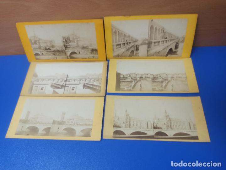 Photographie ancienne: LOTE 6 FOTOGRAFIAS ESTEREOSCOPICA ANTIGUAS DIFERENTES - PARIS