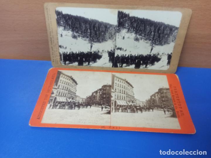 Photographie ancienne: LOTE 2 FOTOGRAFIAS ESTEREOSCOPICA ANTIGUAS DIFERENTES - ALEMANIA