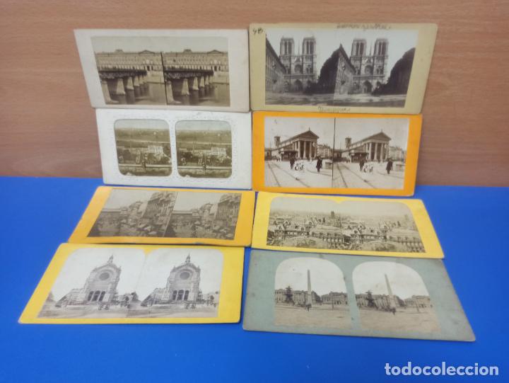 Photographie ancienne: LOTE 8 FOTOGRAFIAS ESTEREOSCOPICA ANTIGUAS DIFERENTES - FRANCIA (UNA DE NOTRE DAME)