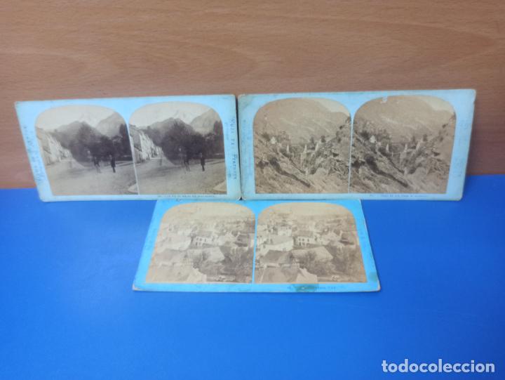 Photographie ancienne: LOTE 3 FOTOGRAFIAS ESTEREOSCOPICAS ANTIGUAS - FRANCIA